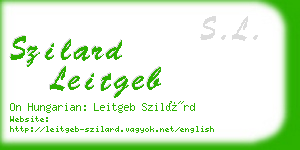 szilard leitgeb business card